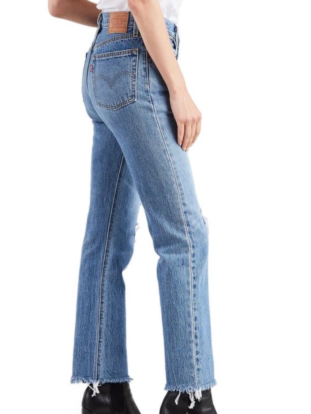 Levi's Women's Jeans 501 Skinny Raw Hem Size 25